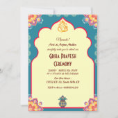 Hindu House Erwärmung Griha Pravesh Einladung (Vorderseite)