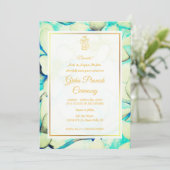 Hindu House Erwärmung Griha Pravesh Einladung (Stehend Vorderseite)