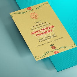 Hindu House Erwärmung Griha Pravesh Einladung