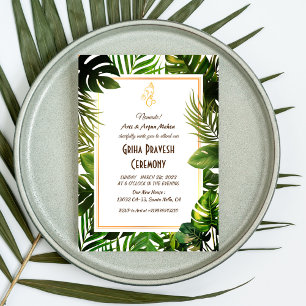 Hindu House Erwärmung Griha Pravesh Einladung