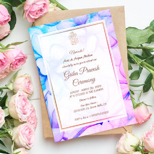 Hindu House Erwärmung Griha Pravesh Einladung