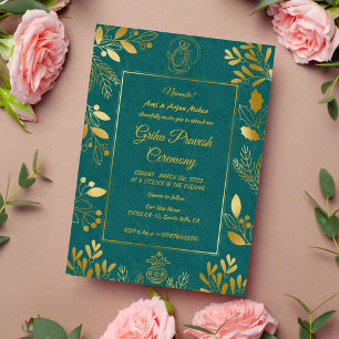 Hindu House Erwärmung Griha Pravesh Einladung