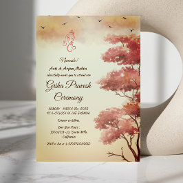 Hindu House Erwärmung Griha Pravesh Einladung