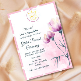 Hindu House Erwärmung Griha Pravesh Einladung