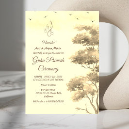 Hindu House Erwärmung Griha Pravesh Einladung