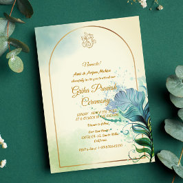 Hindu House Erwärmung Griha Pravesh Einladung