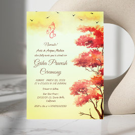 Hindu House Erwärmung Griha Pravesh Einladung