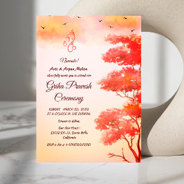 Hindu House Erwärmung Griha Pravesh Einladung