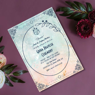 Hindu House Erwärmung Griha Pravesh Einladung