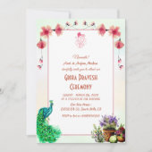 Hindu House Erwärmung Griha Pravesh Einladung (Vorderseite)