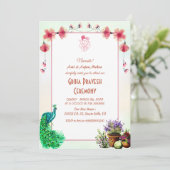 Hindu House Erwärmung Griha Pravesh Einladung (Stehend Vorderseite)