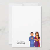 Hindu House Erwärmung Griha Pravesh Minimal Einladung (Rückseite)