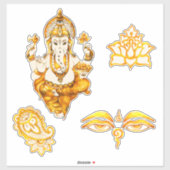 Hindu Indian Stickers Aufkleber (Blatt)