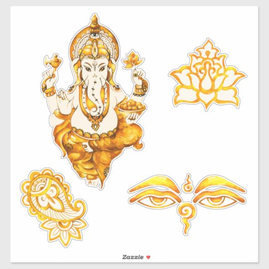 Hindu Indian Stickers Aufkleber (Blatt)