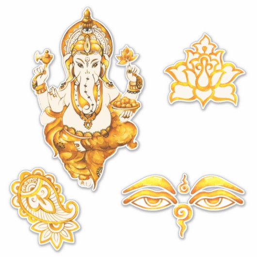 Hindu Indian Stickers Aufkleber (Vorderseite)