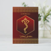 Hindu-Indianeradler Einladung (Stehend Vorderseite)