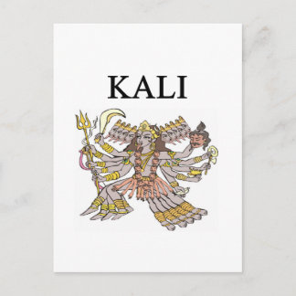 HINDU Kali Design Postkarte