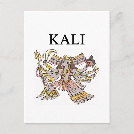 HINDU Kali Design Postkarte (Vorderseite)