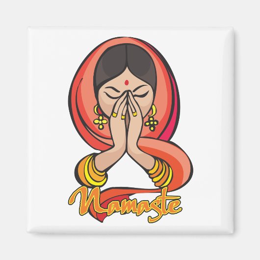 Hindu Namaste Magnet (Vorne)
