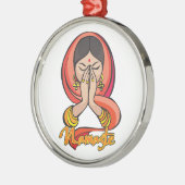 Hindu Namaste Ornament Aus Metall (Links)