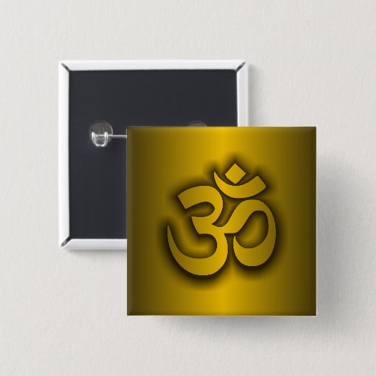 Hindu "Om" Button (Vorne & Hinten)