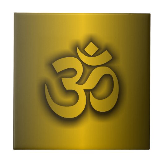 Hindu "Om" Fliese (Vorderseite)