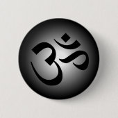 Hindu OM - Meditations-Symbol Button (Vorderseite)