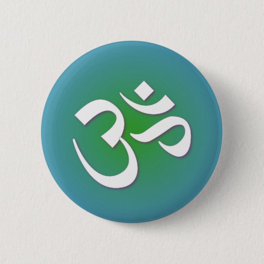 Hindu OM - Meditations-Symbol Button (Vorderseite)