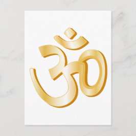 Hindu Om Symbol 5.6" x 4.25" Postkarte