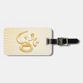 Hindu Om Symbol Gepäckanhänger (Vorderseite horizontal)