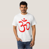 Hindu OM Symbol - Rot T-Shirt (Vorne ganz)