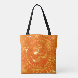 Hindu OM Vintage-Tasche mit Allover-Druck Tasche