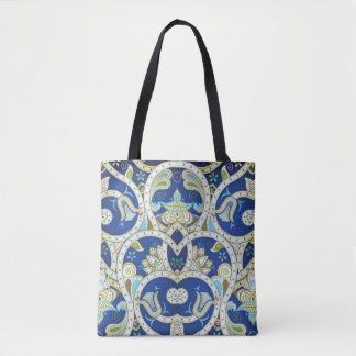 Hindu Ornaments Blue Tasche