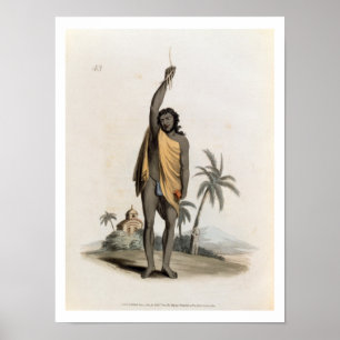 Hindu Priest, Pub. von Edward Orme, 1804 (litho) Poster