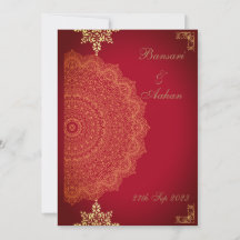 Hindu Red Mandala Hochzeit
