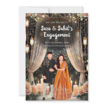 Hindu Roka laden & Punjabi Verlobung ein