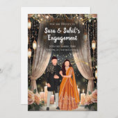 Hindu Roka laden & Punjabi Verlobung ein Einladung (Vorne/Hinten)