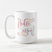 Hindu Sacred Symobol Swastika Kaffeetasse (Links)