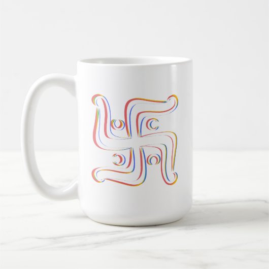 Hindu Sacred Symobol Swastika Kaffeetasse (Links)