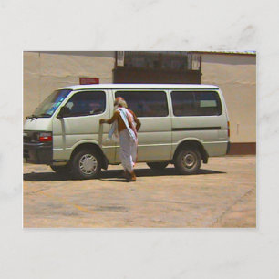 Hindu-Tempel, treffen Sie den Guru Postkarte