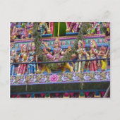 Hindu-Tempeldekoration, Gopuram Postkarte (Vorderseite)