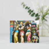 Hindu-Tempelfiguren Postkarte (Stehend Vorderseite)