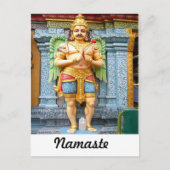 Hindu-Tempelstatue Postkarte (Vorderseite)