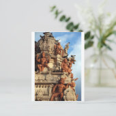 Hindu Temple gopuram Batu Höhlen Malaysia Postkarte (Stehend Vorderseite)