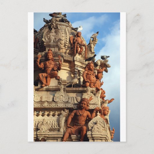 Hindu Temple gopuram Batu Höhlen Malaysia Postkarte (Vorderseite)