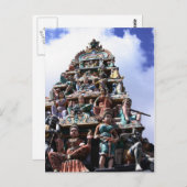 Hindu Temple Postkarte (Vorne/Hinten)