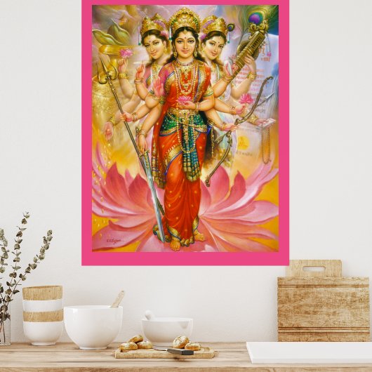 Hindu Three Goddesses Poster (Küche)