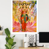 Hindu Three Goddesses Poster (Heimbüro)