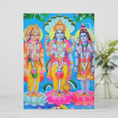 Hindu Trinity Brahma Vishnu Shiva Karte (Stehend Vorderseite)
