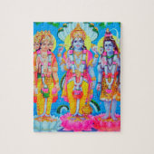 Hindu Trinity Brahma Vishnu Shiva Puzzle (Vertikal)